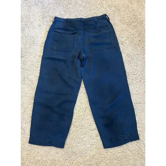 Anthropologie Audra Utility Pants Blue Women's Size 29 - Picture 4 of 11
